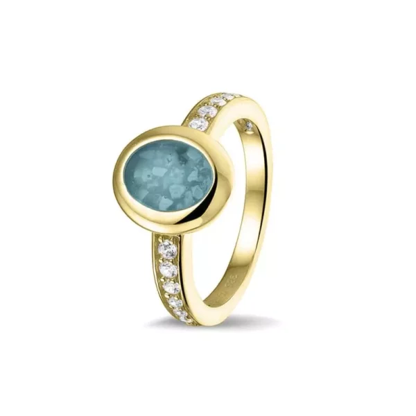 RG036 As ring Ovaal Zirkonia - Afbeelding 3