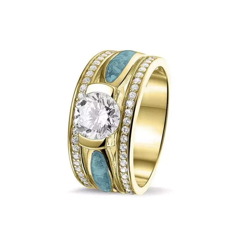 RG041Asring met zirkonia - Afbeelding 3