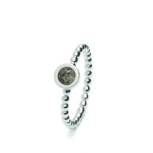 Assieraden ring rond zilver
