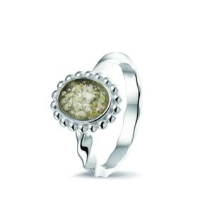 Assieraden ring zilver