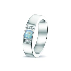 Assieraden ring zilver