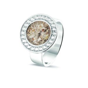 Assieraden ring zilver