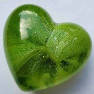 Urn hart mini urn groen