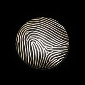 Vingerafdruk kristalglas Vingerafdruk kristalglas