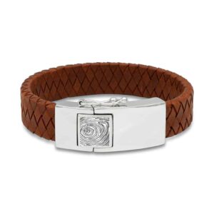 Assieraad armband leer