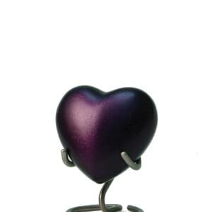 Mini urn hart paars