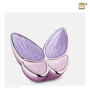 M1040 Wings of hope vlinder urn roze