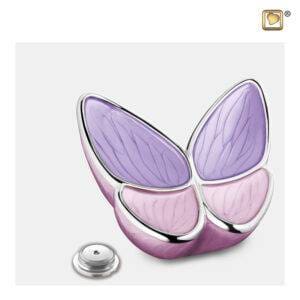 M1040 Wings of hope vlinder urn roze
