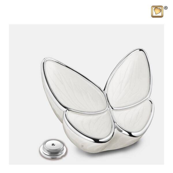 M1042 wings of hope vlinder urn wit