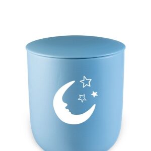 Urn kind blauw maan sterren