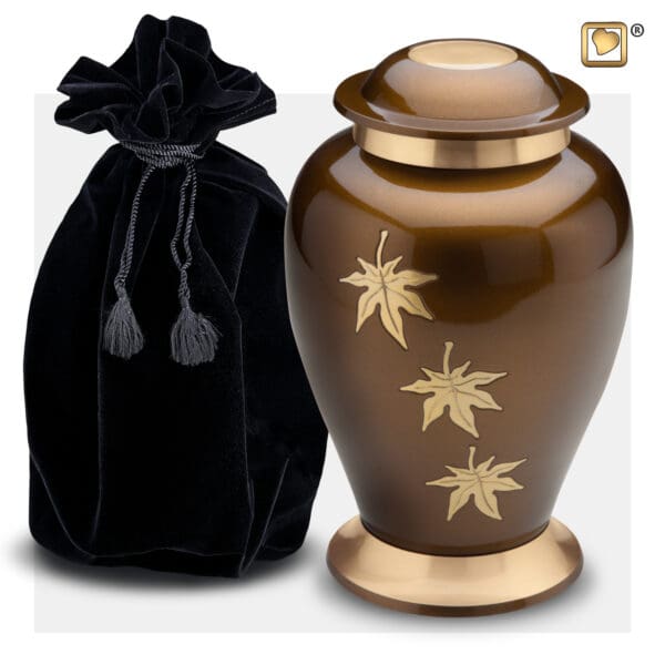 A241 Classic Falling Leaves Adult Urn Loveurns