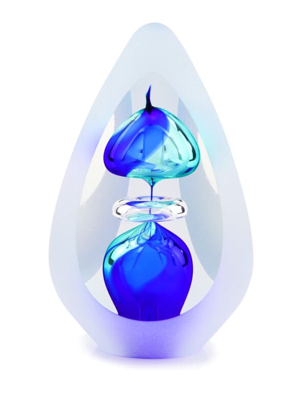 Glazen urn Orion big blue