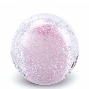 Glazen urn Stardust Bulb Transparant pink