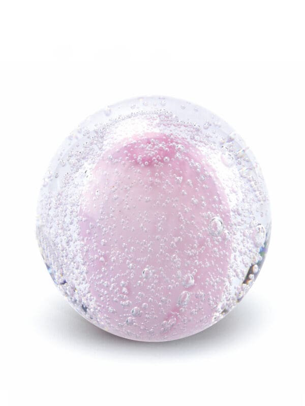 Glazen urn Stardust Bulb Transparant pink