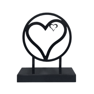 Urn staal hart uitvaartwinkel Deventer