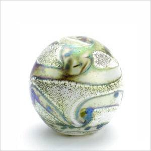 Urn glas bol elan line ivoor Urn glas bol elan line ivoor