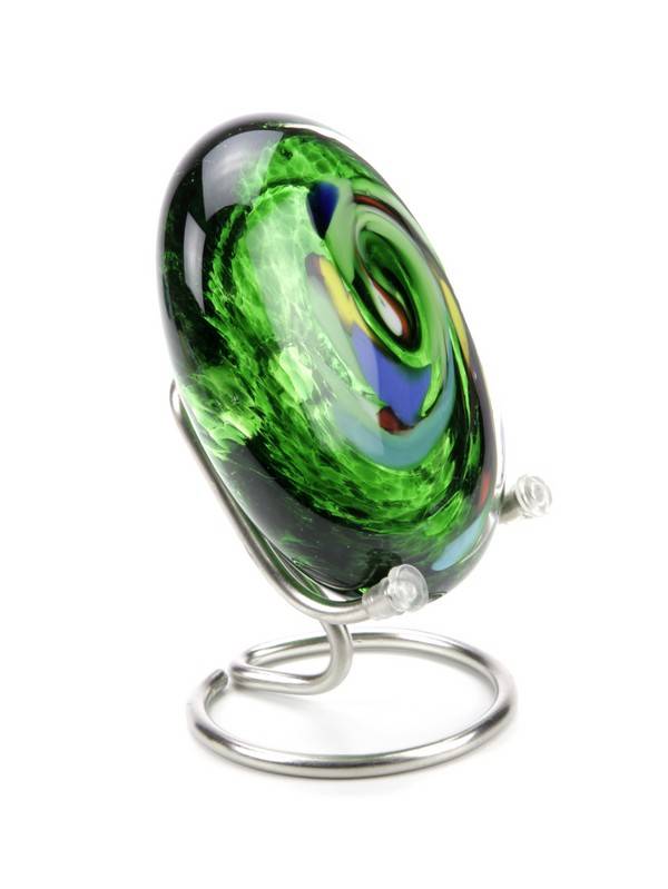 Mini urn glazen pebbles ovaal - Afbeelding 3