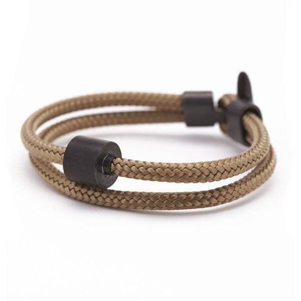 Tadblu heren Black Edition – goud/zand kleur koord