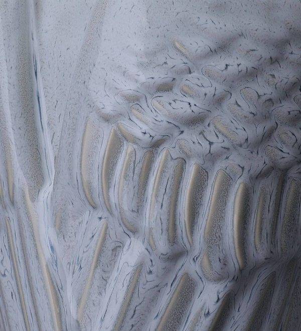 Keramische Crematie As Urn Wings grey (3.1 liter)