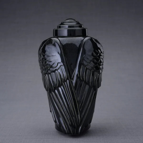 Keramische Crematie As Urn Wings Violet (3.1 liter)