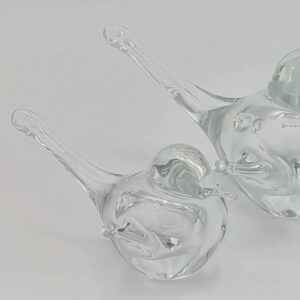 As vogeltje Urn transparant groot