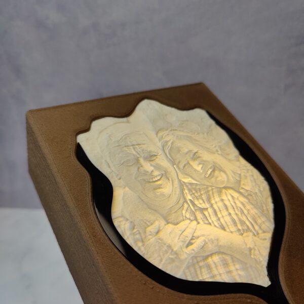 Urn Gepersonaliseerde Lithofaan Fotobox Urn “Tulp” - Afbeelding 3