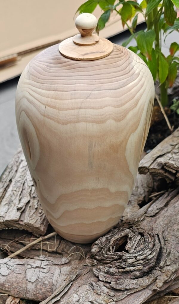 Houten mini urn taxus 0,6 liter - Afbeelding 5