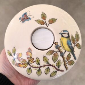 urn waxinelicht vogel